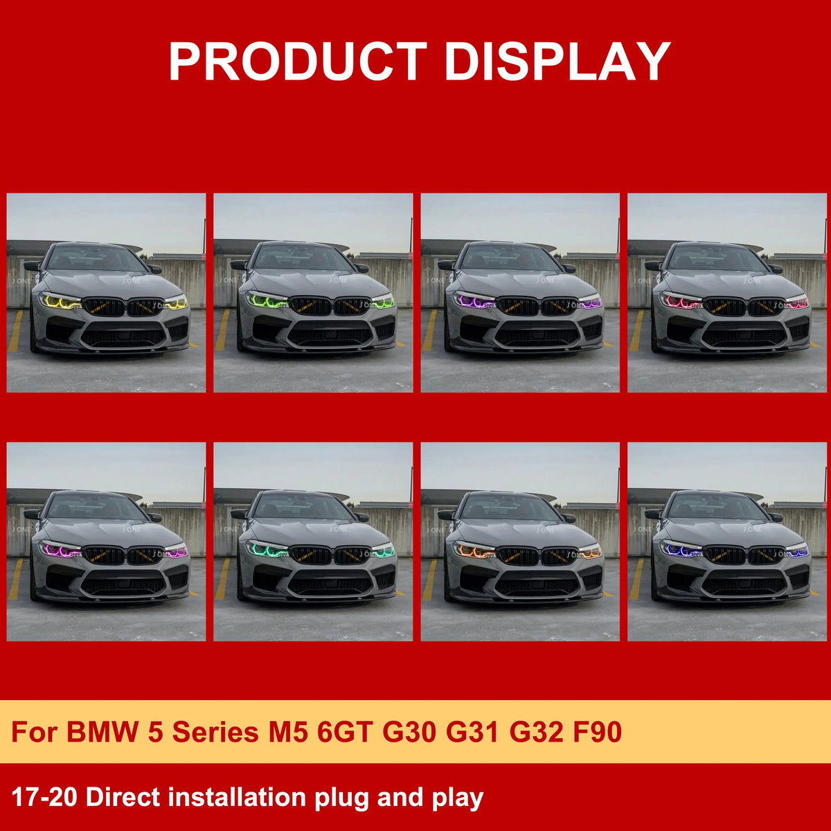 For BMW 5 Series M5 6GT J One Lighting Systems Drl RGB Colour