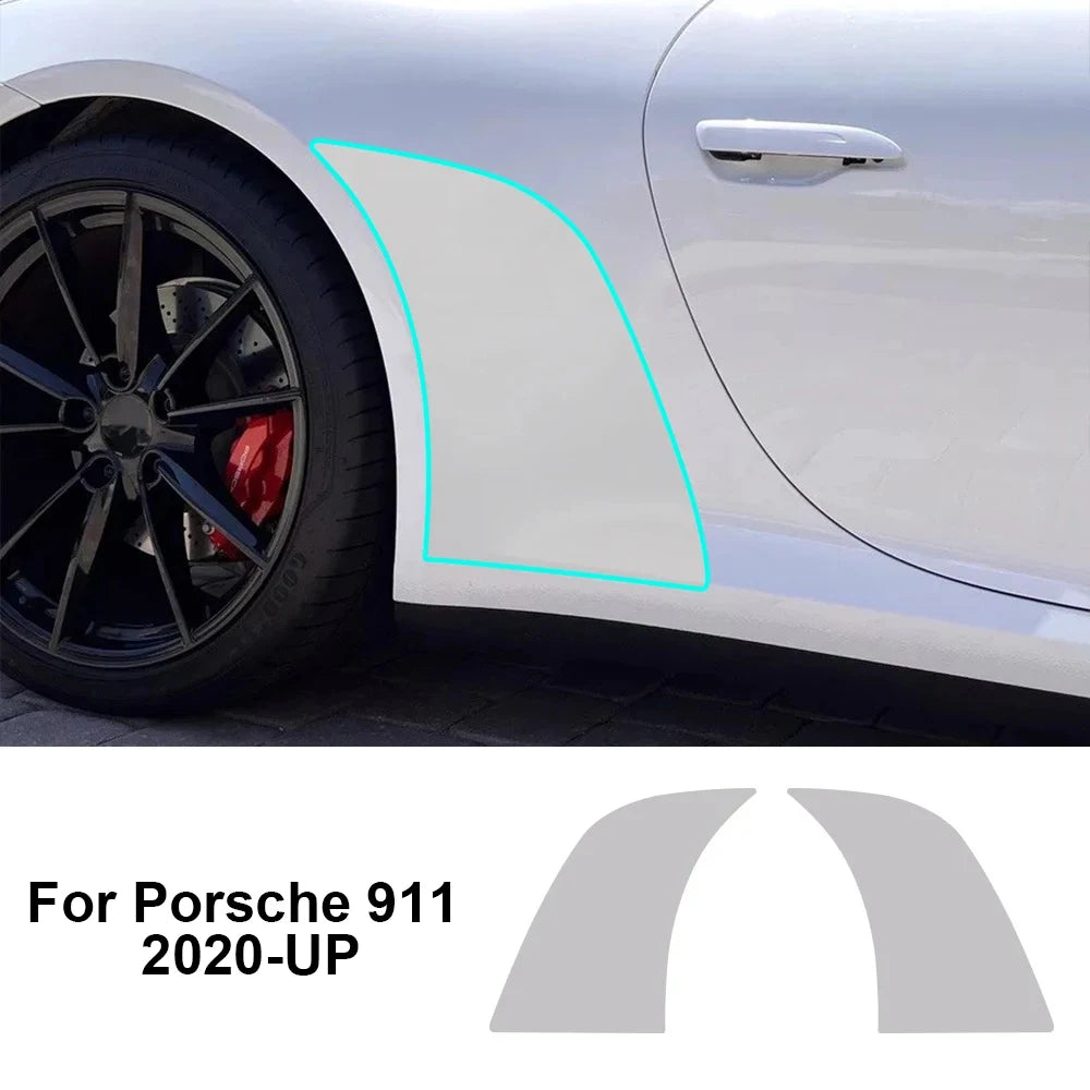 For Porsche 911 2020-2025 Rear Door Protective Film Transparent