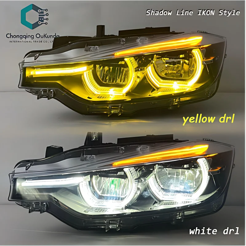 For BMW 3 Series F30 F35 Kqxdual Color Headlights 2013-2018