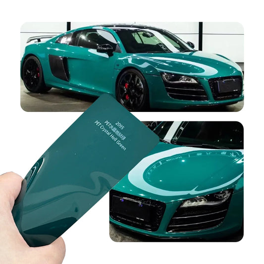 Super Bright Crystal Hell Green Full Wrap Vinyl Pvc
