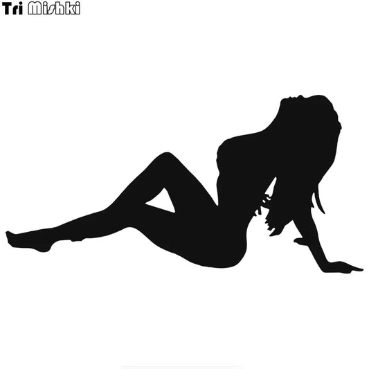 Tri Mishki H1616 Sexy Girl Silhouette Sticker Vinyl Decals