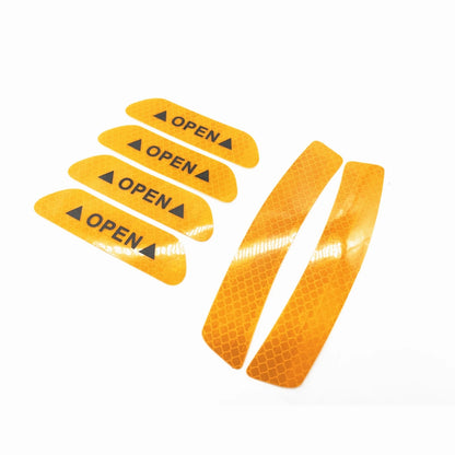 Door Open Wheel Eyebrow Reflective Sticker Cover Decal Trim