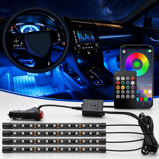 RGB Interior Million Colors Bluetooth APP Remote Control Music