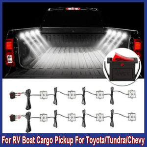 For Rv Boat Cargo Pickup 8PCS 6000K Truck Bed Lighting 5730 48