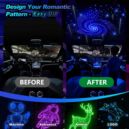 32W Rgbw Fiber Optic Star Ceiling Twinkle Meteor Effect