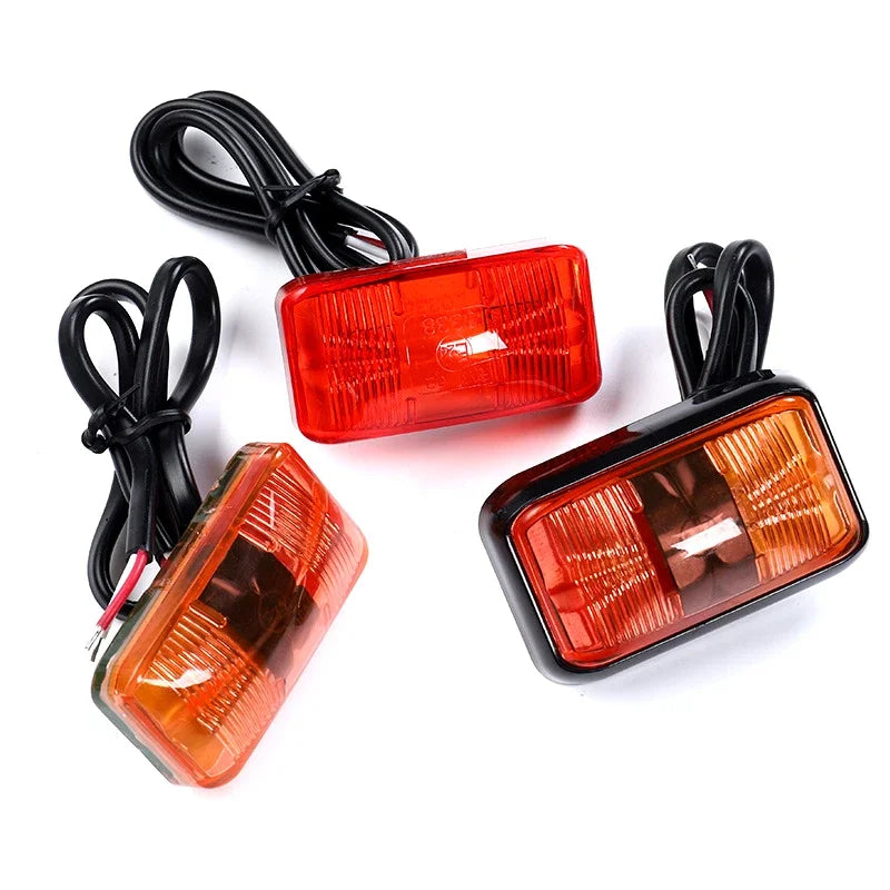 Waterproof Amber Red 12V 24V 2LED Truck Lorry Side