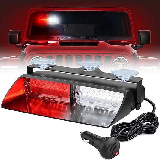Strobe 16LED Flashing Beacon Model Signal Flash Dash Windshield