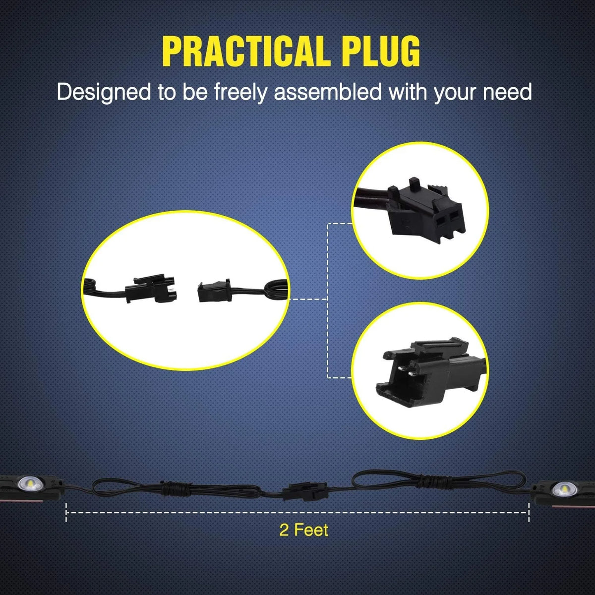 For Cargo Nilight 8PCS 24LED Rock Truck Pickup Bed Off Road