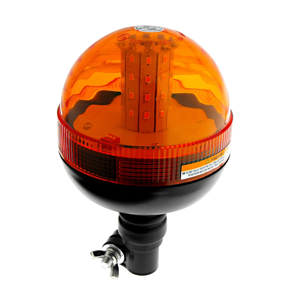 1PCS 12V Amber Beacon Rotating Rotary Truck Tractor Warning
