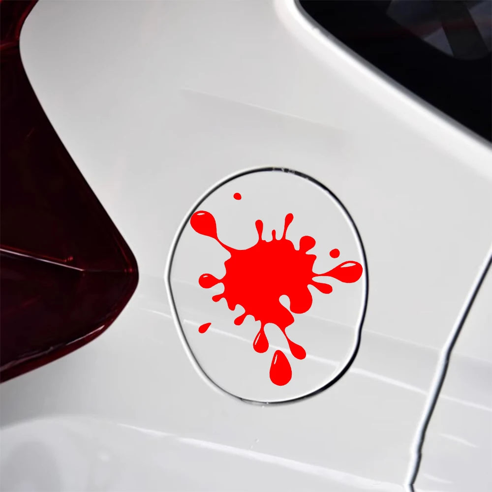 Funny Stain Mark Decal Paint Drip Blood Splash Sticker