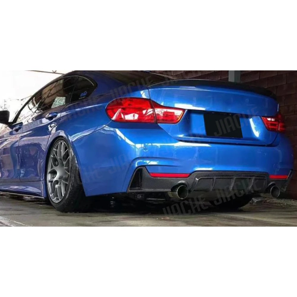 For BMW 4 Series F32 F33 ABS Gloss Black M Performance Rear