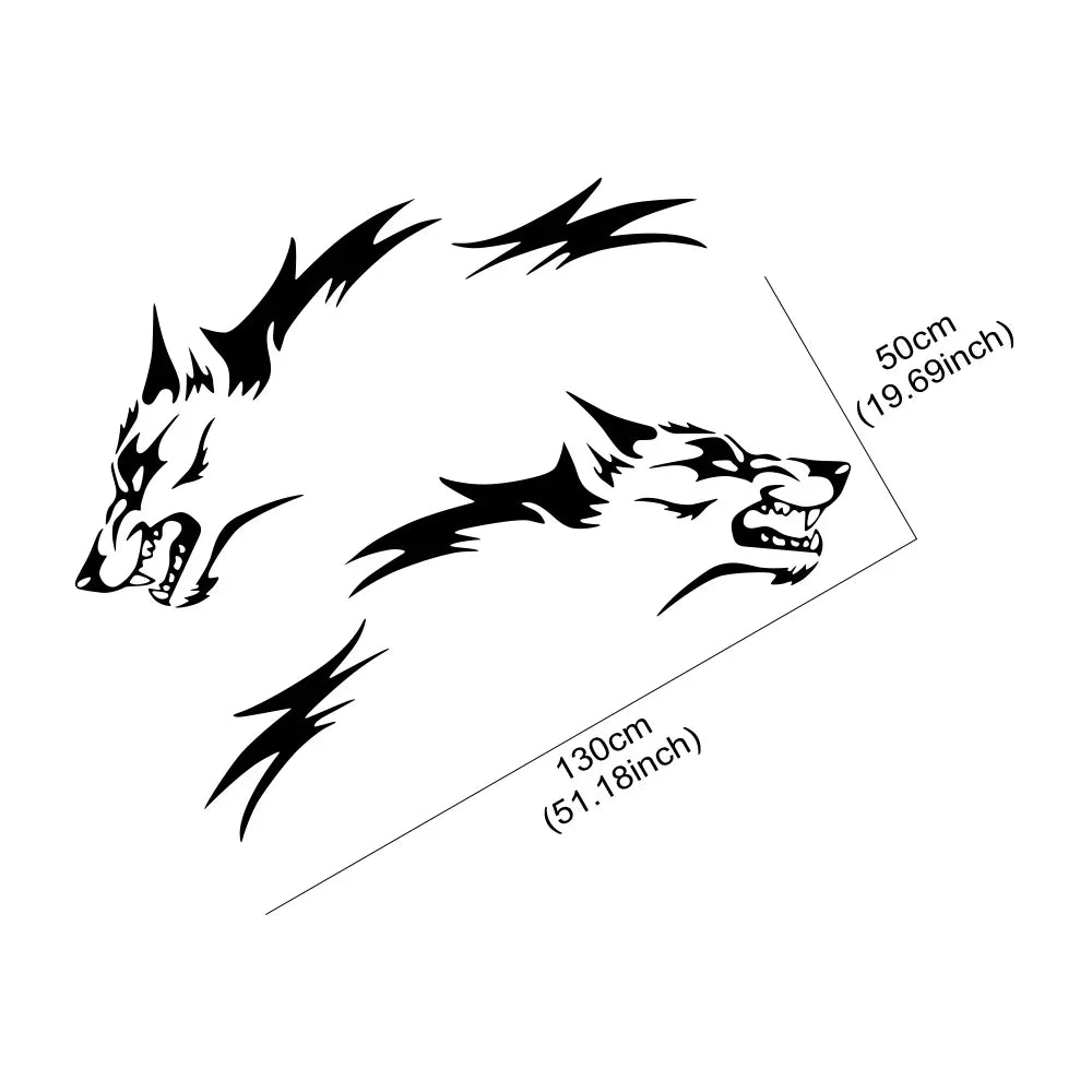 For Side Body Sticker Styling Accessories 2PCS Sticker Coyote