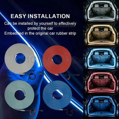 For Audi Q7 2006-2025 Plug & Rear Trunk Play Interior Atmosphere
