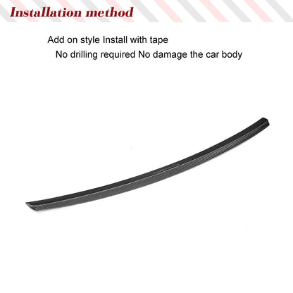 For BMW X5 F15 Base M Sport 2014-2018 Carbon Fiber Roof Spoiler