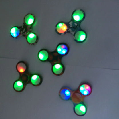 For Children ABS Luminous Fidget Spinner Hand Spinners Glow In