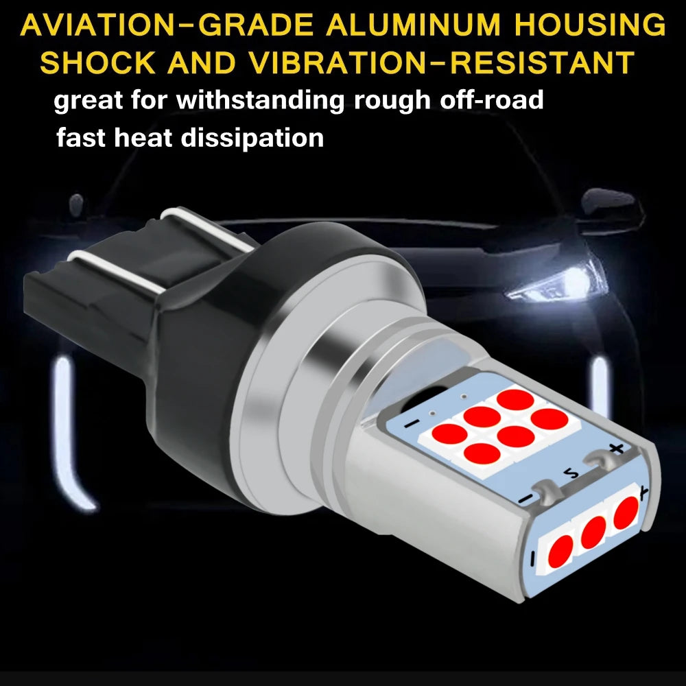 2PCS T20 3157 Bulbs 7443 W21 5W 7440 W21W