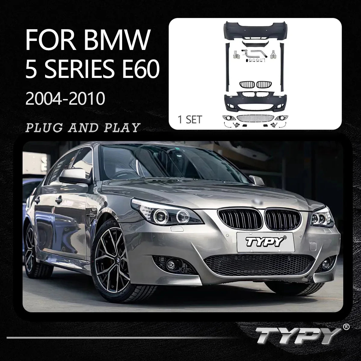 For BMW 5 Series E60 Bodykit Bodykit Assembly Upgrade Modified
