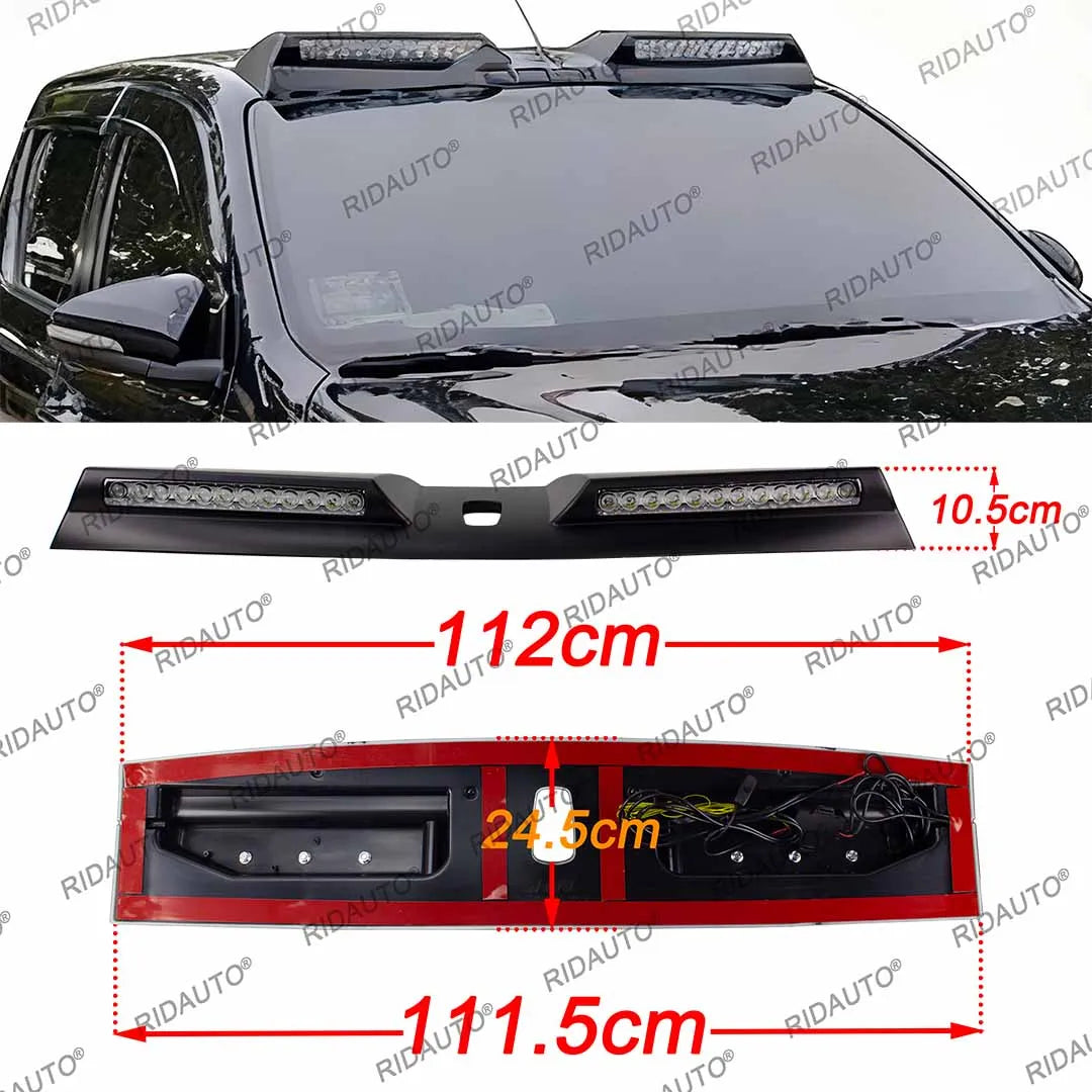 For Hilux 2012-2025+ Roof Spotlight Lamp off-road 4X4 Roof Bar