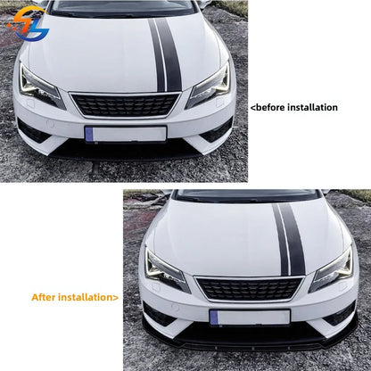For SEAT Leon MK3.5 Standard 2017 2018 2019 Front Lip Shovel