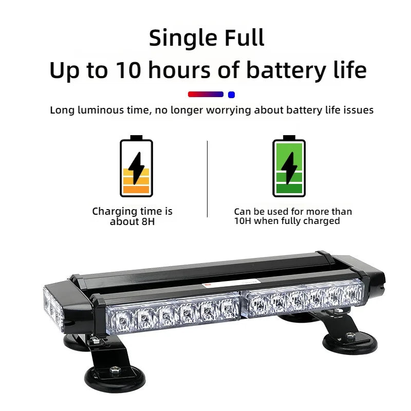 Strobe Roof Signal Warning Trucks Flashing Magnetic Ceiling Four