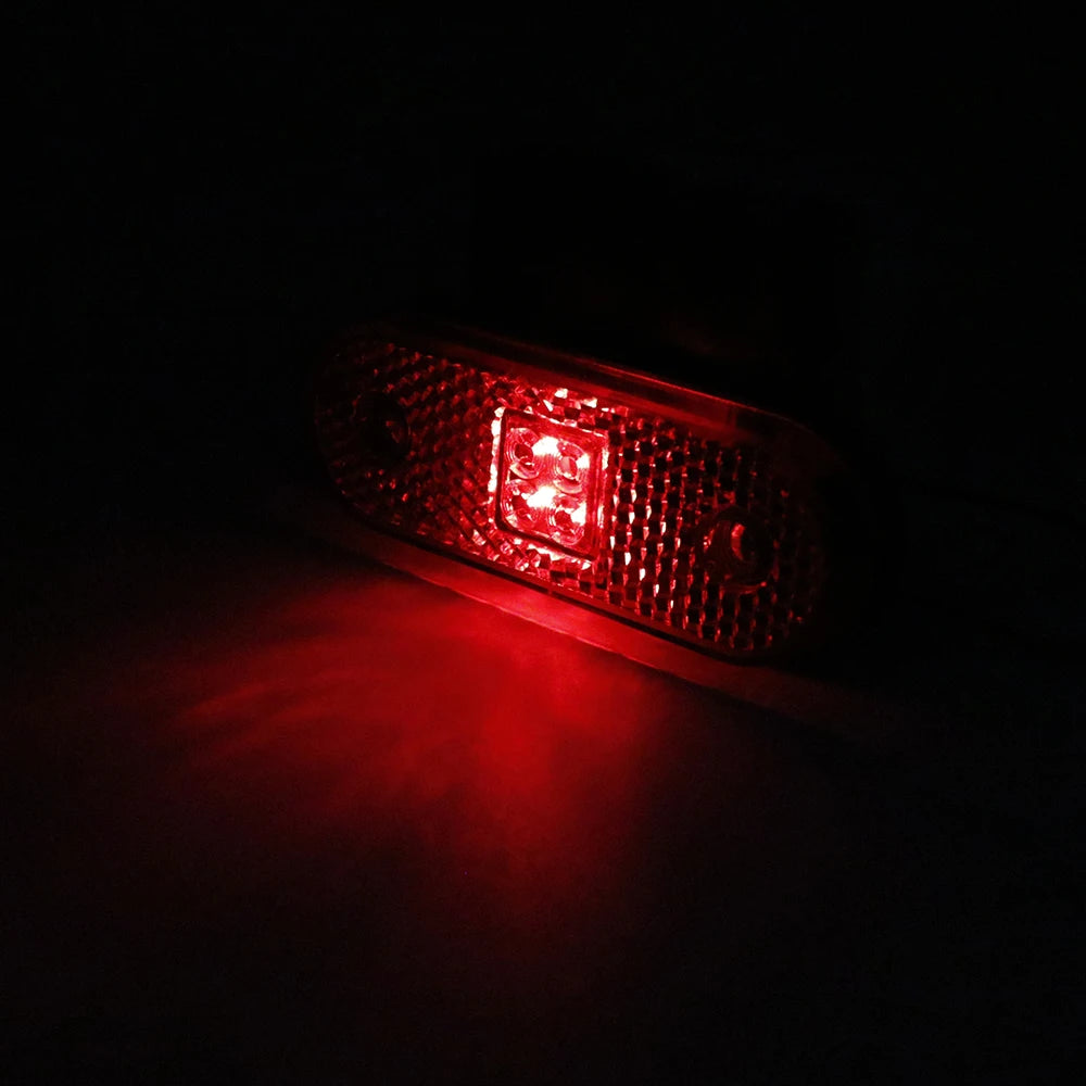 10PCS 12V 24V Side Marker Turn Signal Rear Tail