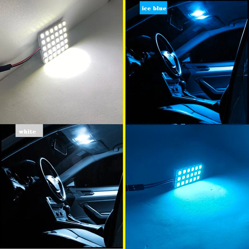 T10 Festoon 12 24 48 Smd Panel Ice Blue