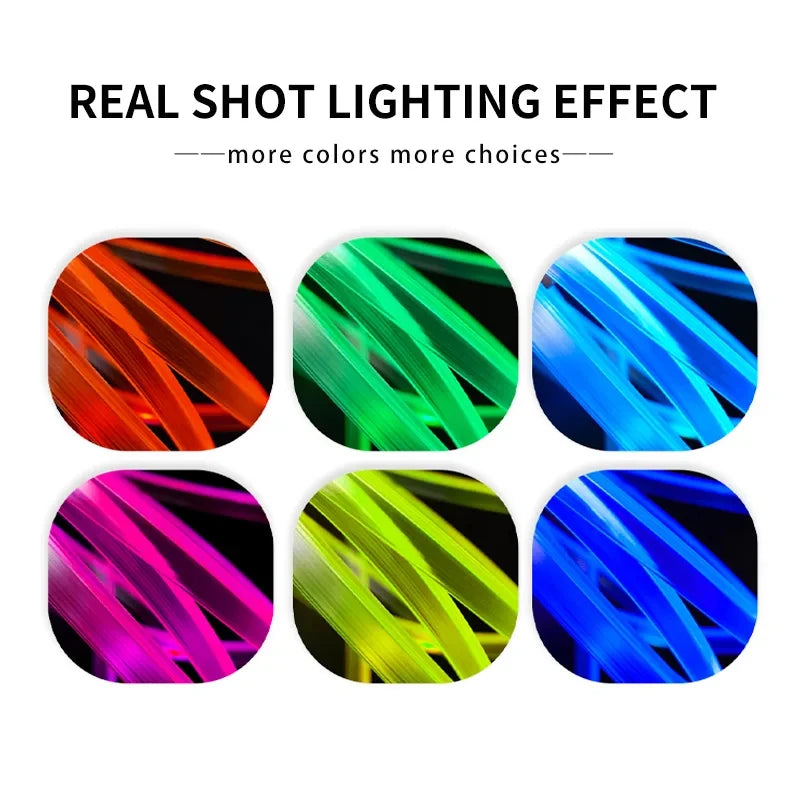 5M RGB Interior Ambient Strip Support APP Control Invisible