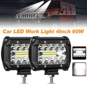 Inch 2PCS Work Spot Flood Combo Bar Offroad Working