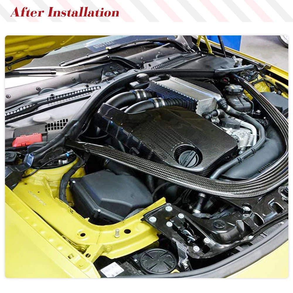 For BMW M2C M3 M4 Bonnet Engine Protector Cover Hood Carbon