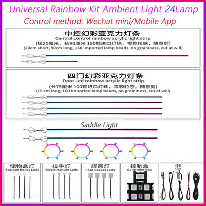 Inner Ambient Rainbow Kit Interior Lighting Upgrade Dynamic
