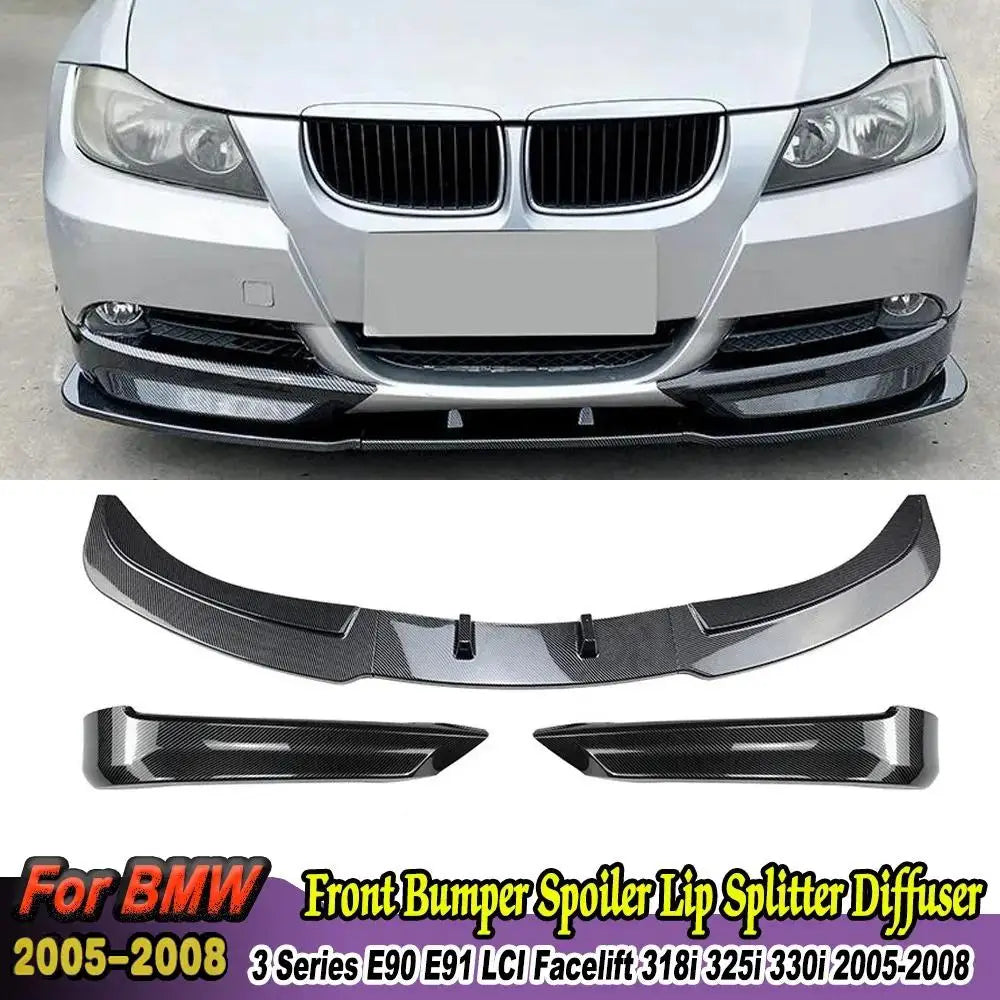 For BMW 3 Serie 2005-2008 E90 ABS Front Bumper Lip Spoiler
