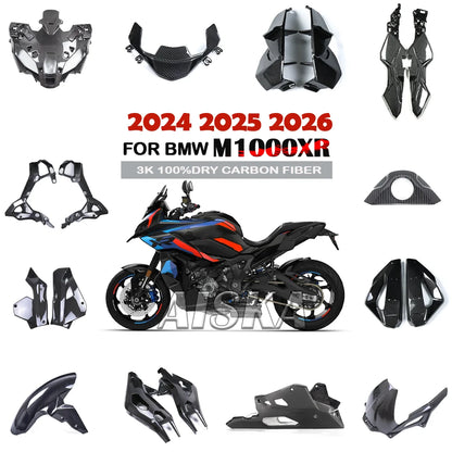 For BMW M1000XR 2024 2025 2026 Motorcycle 3K 100 Carbon Fiber