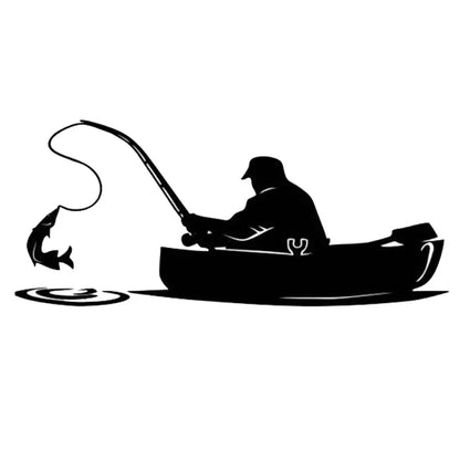 Stickers Man Fishing Vinyl Decals Motorcycle Bumper Body Rear