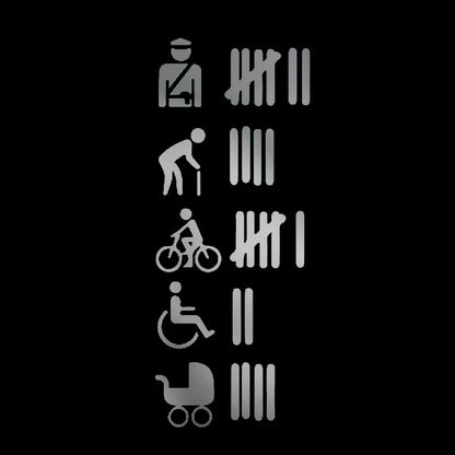 18CM Motorcycle Sticker Stroke List Tally Tuning Sunscreen