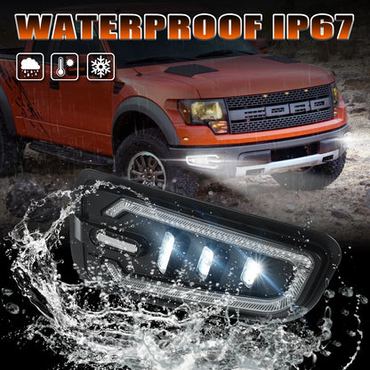 For 2010-2014 Ford F150 Svt Raptor Pxpart Bumper Driving Fog