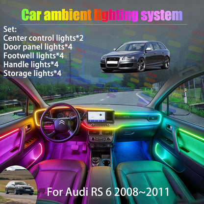 For Audi Rs 6 2008~2011 MK2 In Ambient Lighting Trunk Interior