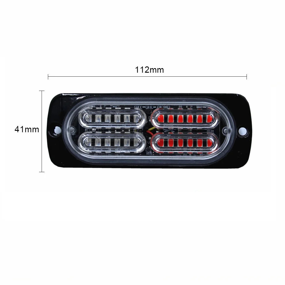 24SMD Strobe Warning 12V 24V Flash Truck Traffic Side