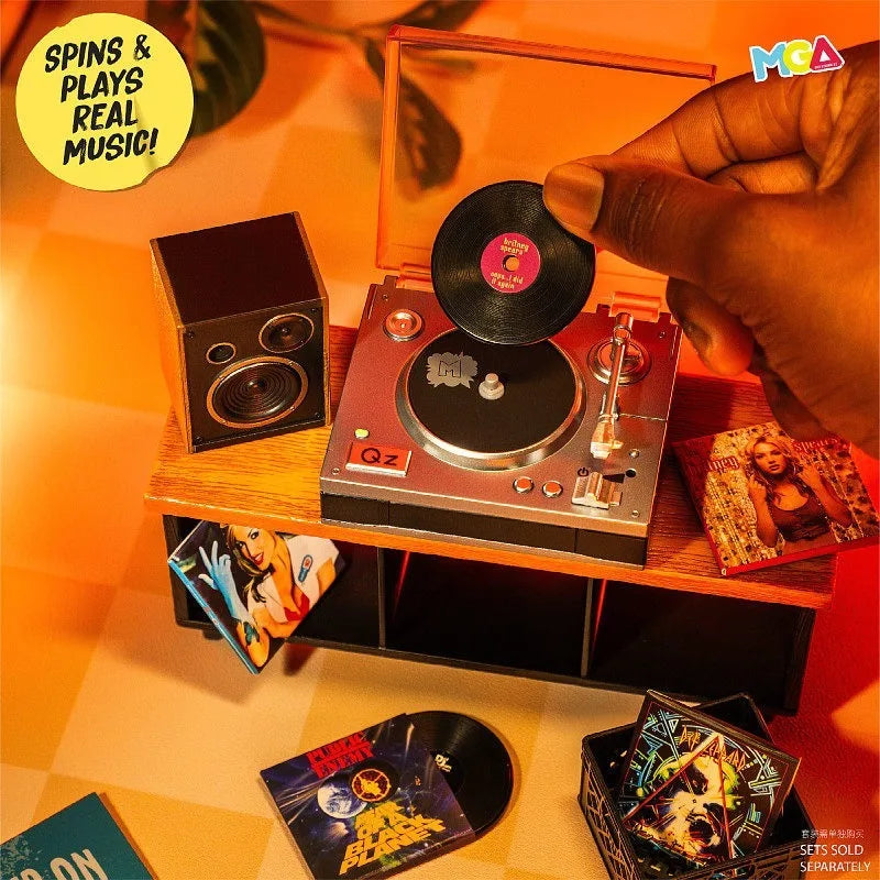 Surprise MINI Verse Brands Real Working Vinyl Record Player