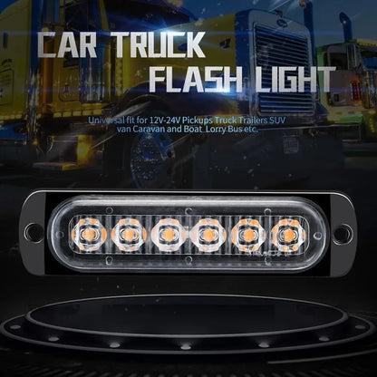 2PCS Strobe Side Marker Warning Daytime Running Truck Tail