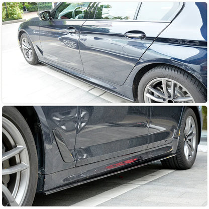 For BMW 5 Series G30 M-Sport Full Carbon Fiber Side Skirts