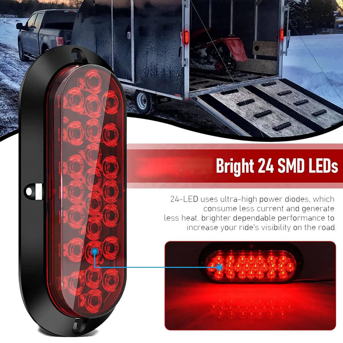 For Boat Trailer Trailer Tail 24 Brake Truck Turn Side Suitable