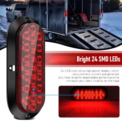 For Boat Trailer Trailer Tail 24 Brake Truck Turn Side Suitable