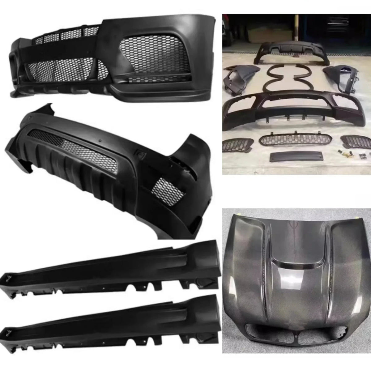For BMW X5 E70 E71 09-13 Front Rear Bumper Side Skirt Grille