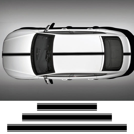 Hood Roof Tail Stickers Long Strip Graphics Vinyl Film