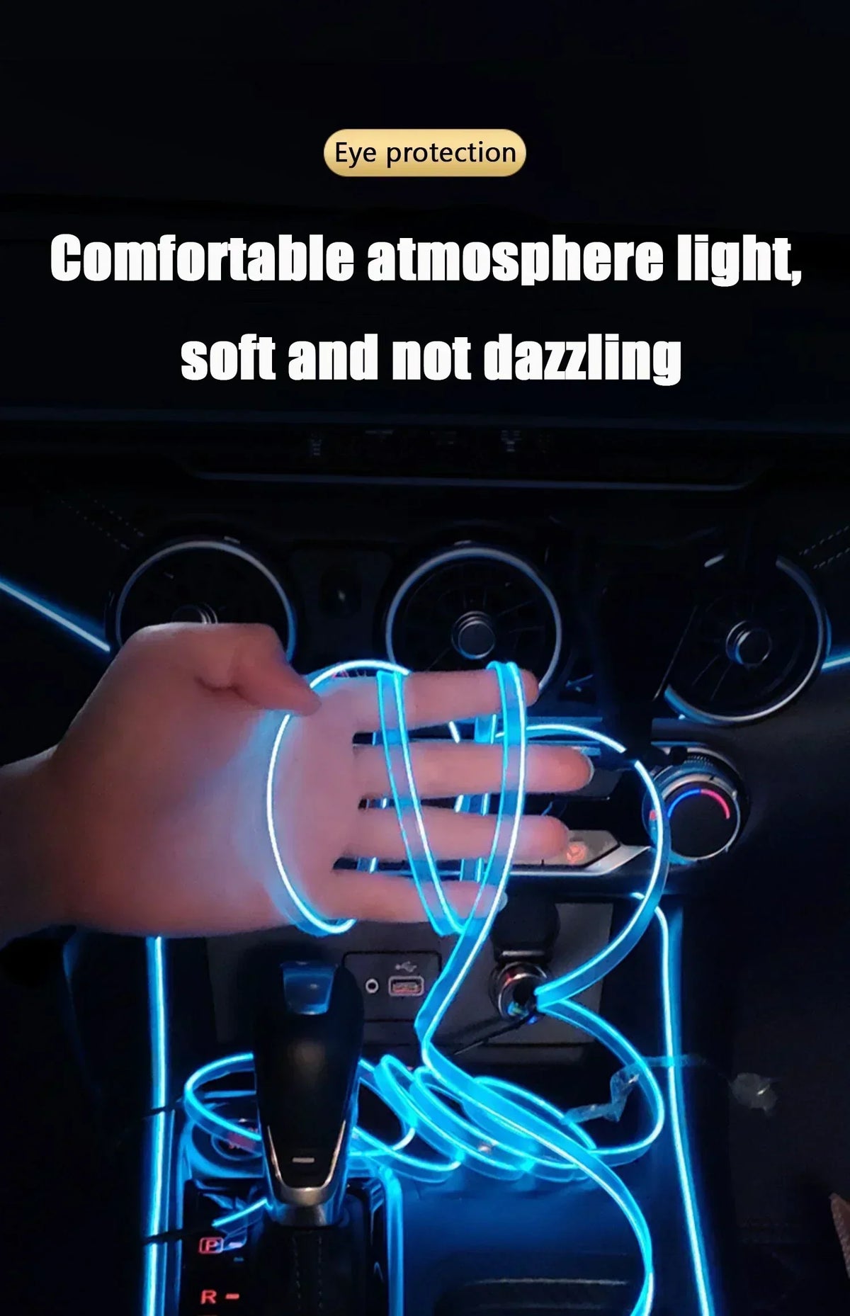 5M Ambient Interior Atmosphere Lighting Strip 5V Flexible El