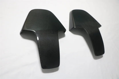 For BMW M8 F91 F97 F98 Dry Carbon SEAT Back Covers Trims Fiber