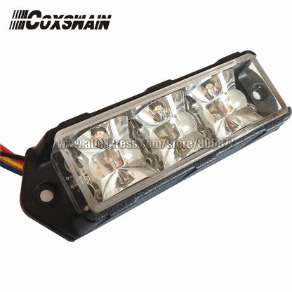 1PC Dual Color Grill Surface Mounting Strobe 3W Bright
