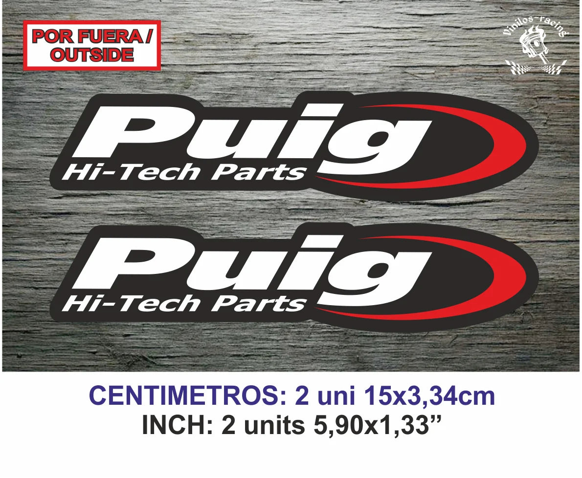 Puig Racing hi-tech Sticker Ng Bl Vinilo Decal Aufkleber