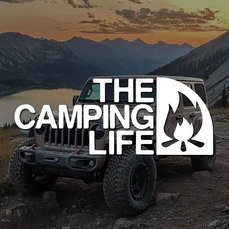 For Auto Side Rear Window Tailgate Camping Life Campfire Window
