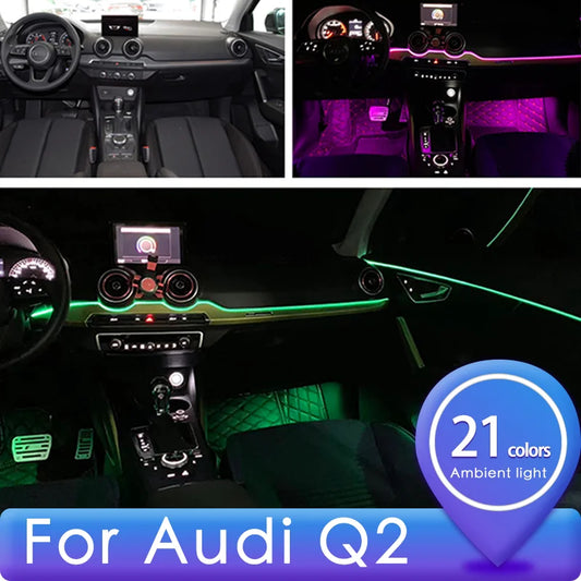 For Audi 2019-Now Q2 32 Colors Interior Atmosphere Upgrade Tuning